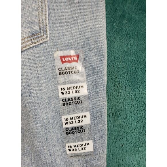 Levis Jeans Size 16 Womens Blue Pants Stretch Denim Mid Rise Classic Bootcut NWT - Picture 13 of 16